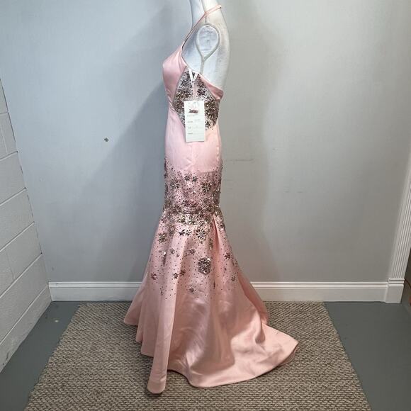 Rachel Allan Dress size 2 Pink Blue Wedding Cocktail Evening Prom Formal #7689 - Picture 16 of 16
